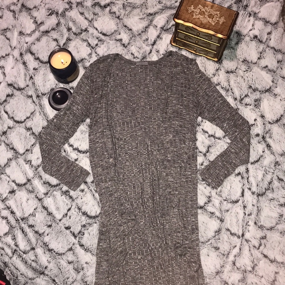 Long grey cardigan